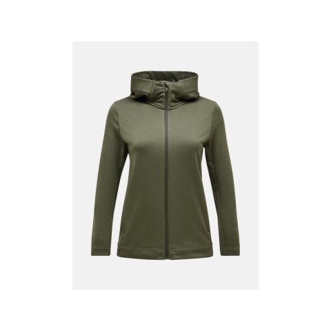 Bluza Peak Performance W Rider Tech Zip Hood zielony