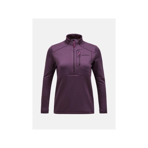Bluza Peak Performance W Trail Polartec Half Zip fioletowy