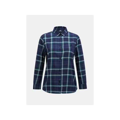 Koszula Peak Performance W Cotton Flannel Shirt granatowy