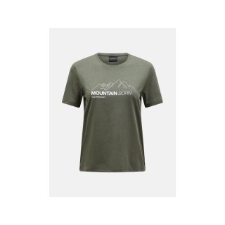 Koszulka Peak Performance W Explore Graphic Tee zielony