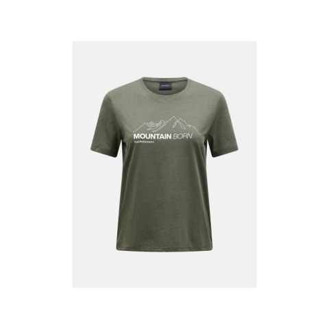 Koszulka Peak Performance W Explore Graphic Tee zielony