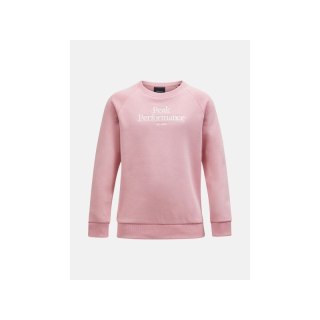 Bluza Peak Performance Jr Original Crew różowy