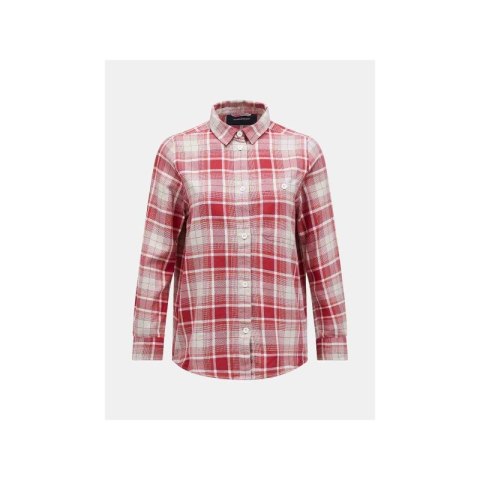 Koszula Peak Performance W Cotton Flannel Shirt czerwono biała krata