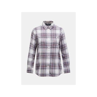 Koszula Peak Performance W Cotton Flannel Shirt fioletowo biała krata