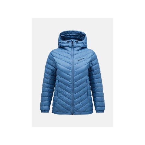 Kurtka puchowa Peak Performance W Frost Down Hood Jacket niebieski