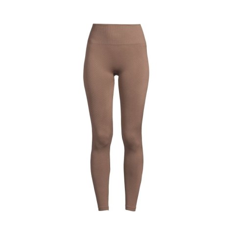 Legginsy CASALL Seamless Graphical Rib High Waist Tights taupe brown
