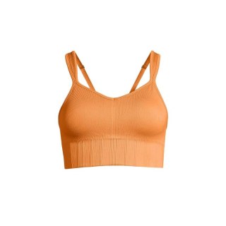 Stanik treningowy CASALL Seamless Rib Padded Sports Bra juicy orange