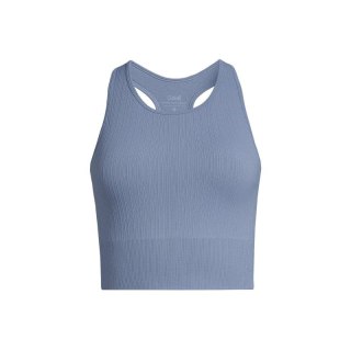 Top CASALL Multi Rib Seamless Padded Sports Top niebieski