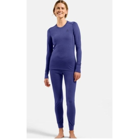 Bielizna termoaktywna z długim rękawem Odlo BL TOP crew neck l/s MERINO 200 roz. S Niebieska