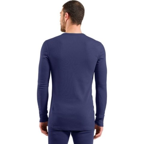 Bielizna termoaktywna z długim rękawem Odlo BL TOP crew neck l/s MERINO 260 roz. M Niebieska