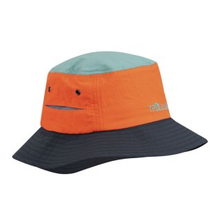 Czapka na lato dziecięca dla chłopca/dziewczynki Trollkids Kids Trollfjord Hat glow orange/dusky turquoise/dark navy (944-721)