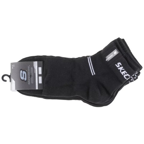 Skechers 5PPK Wm Mesh Ventilation Quarter Socks SK42017006-9999 Czarne 39-42