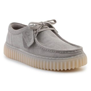 Clarks Torhill Lo 26182810 Light Grey Suede