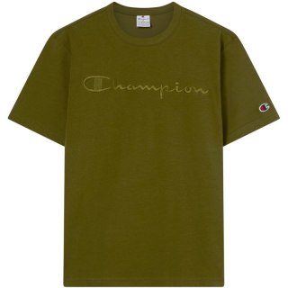 Koszulka męska Champion SS Tee oliwkowa 220273 GS585