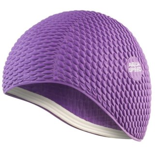 Czepek pływacki Aqua-Speed lateksowy Bombastic Tic-Tac fioletowy