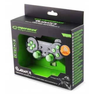 Gamepad bezprzewodowy Esperanza GLADIATOR EGG108G (PC, PS3; kolor czarny)