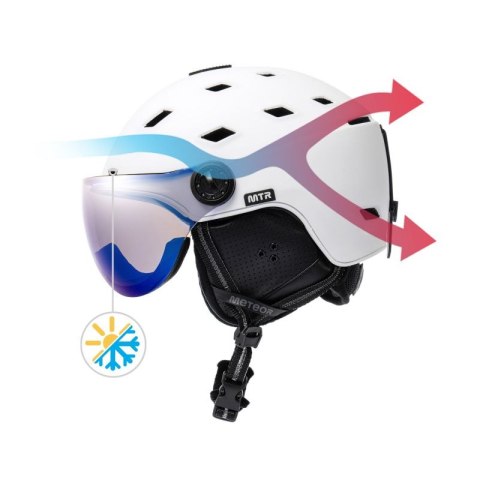 Kask narciarski Meteor Glide L 58-61 cm 17297