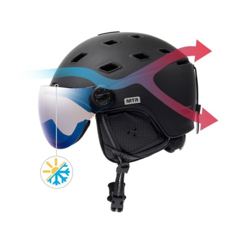Kask narciarski Meteor Glide M 55-58 cm 17294