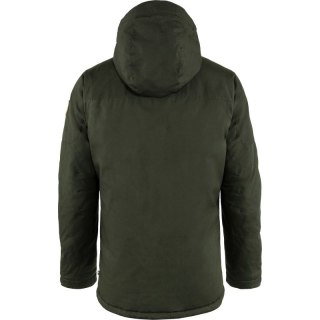 Kurtka z kapturem zimowa męska Fjällräven Skogsö Padded Jacket M ocieplana zielona (F82279-662)