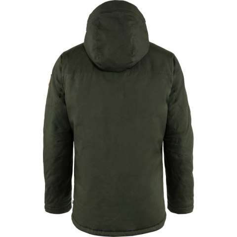 Kurtka z kapturem zimowa męska Fjällräven Skogsö Padded Jacket M ocieplana zielona (F82279-662)