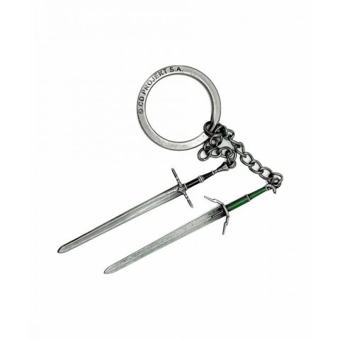 Brelok Good Loot The Witcher 3 Geralt Two Swords Keychain