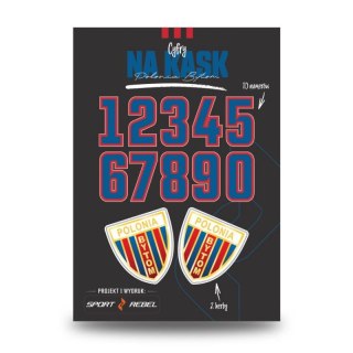 Cyfry na kaski Polonia Bytom SREBCYFRY