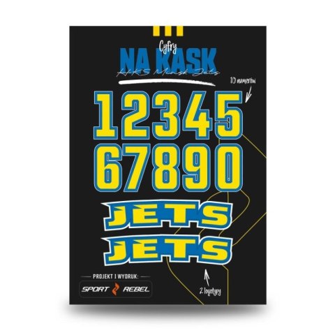 Cyfry na kaski Polonia Bytom SREBCYFRY