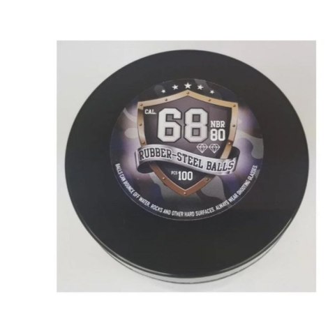 Kule gumowo-metalowe Guard Power kal.68 100szt