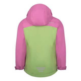 Kurtka wodoodporna 3w1 dziecięca dla dziewczynki Trollkids Girls Bryggen 3in1 Jacket mallow pink/pistachio green/wild rose (419-