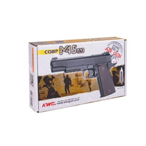 Pistolet wiatrówka RANGER 1911 M45A1 CQBP k.4,5BBs 21-strz. METAL SLIDE KWC