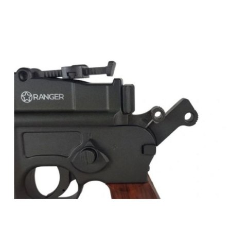 Pistolet wiatrówka RANGER M712 Broomhandle FULL AUTO BLOWBACK k.4,5BBs 19-strzał. KWC