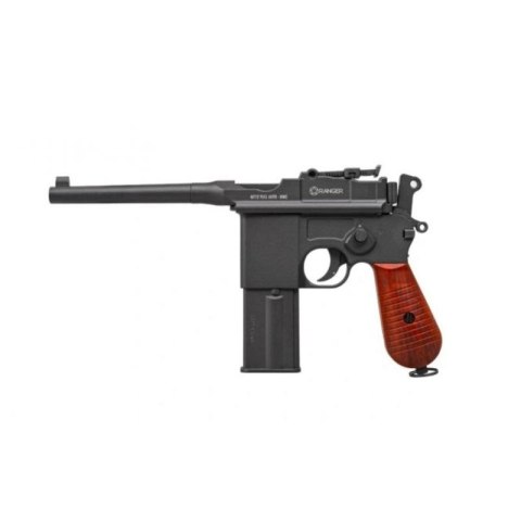 Pistolet wiatrówka RANGER M712 Broomhandle FULL AUTO BLOWBACK k.4,5BBs 19-strzał. KWC