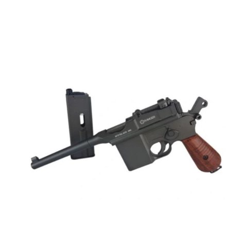 Pistolet wiatrówka RANGER M712 Broomhandle FULL AUTO BLOWBACK k.4,5BBs 19-strzał. KWC