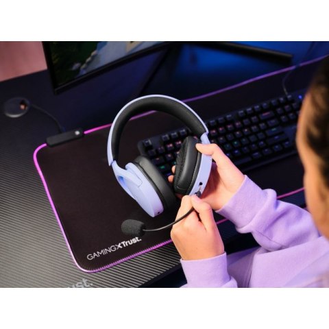Słuchawki gamingowe Trust GXT 491P FAYZO WIRELESS Purple