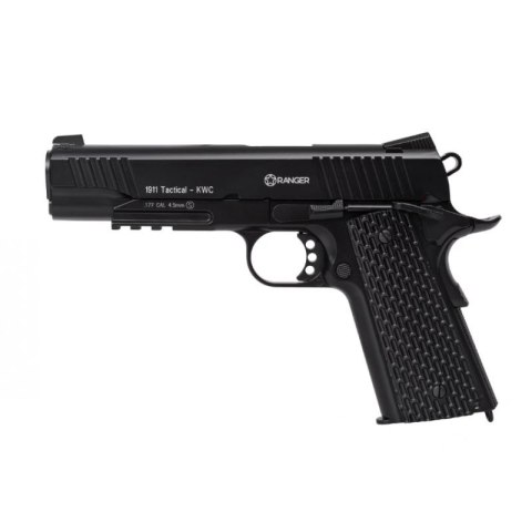 Wiatrówka pistolet RANGER 1911 Tactical KWC kal. 4,5 BBs BLOW BACK 17 strz. FULL METAL CO2 (AAKCMB770AZB)