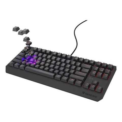 GENESIS Thor 230 TKL klawiatura Gaming USB QWERTY US English Czarny