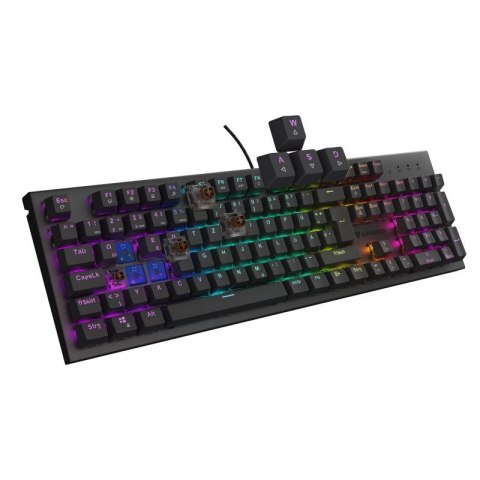 GENESIS Thor 303 klawiatura Gaming USB QWERTZ Niemiecki Czarny