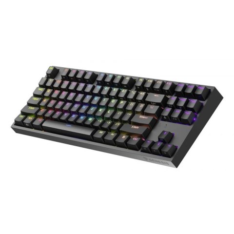 KLAWIATURA DLA GRACZY GENESIS THOR 404 TKL US PODŚWIETLENIE RGB MECHANICZNA CZARNA KAILH BOX BROWN
