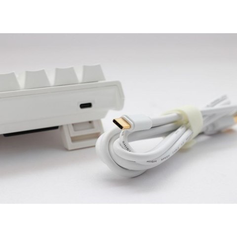 Ducky DKON2061ST klawiatura Gaming USB QWERTZ Niemiecki Biały