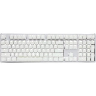 Ducky One 2 White Edition klawiatura Uniwersalne USB Niemiecki Biały