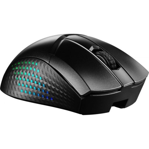 MSI CLUTCH GM51 LIGHTWEIGHT WIRELESS myszka Gaming Po prawej stronie RF Wireless + Bluetooth + USB Type-C Optyczny 26000 DPI