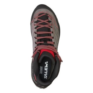 Salewa MTN Trainer Mid GTX Męski Dorosły Ciemnoszary, Szary, Czerwony