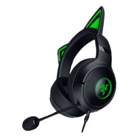 Zestaw słuchawkowy Razer Kraken Kitty V2 Mikrofon przewodowy nauszny z redukcją szumów