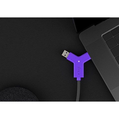 Logitech Swytch Nadajnik i odbiornik AV Czarny, Fioletowy