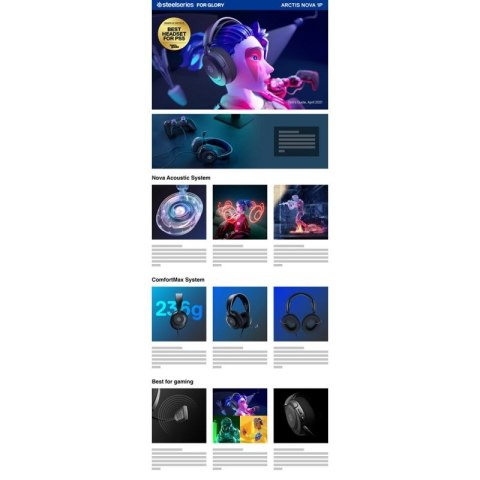 Steelseries Arctis Nova 1P Zestaw słuchawkowy Przewodowa Opaska na głowę Gaming Czarny