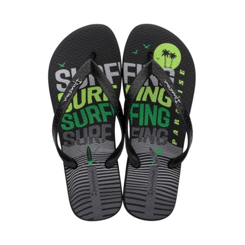 Klapki męskie Ipanema Graphics czarno-zielone 83532-AP253