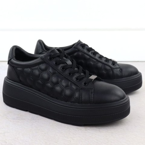 Półbuty pikowane na platformie Filippo W DP7285 PAW639A