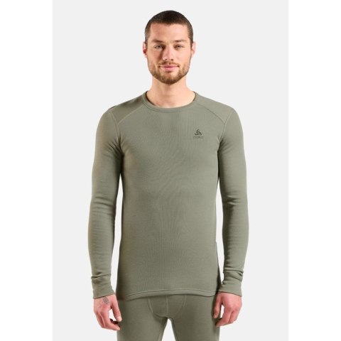 Bielizna termoaktywna z długim rękawem Odlo BL TOP crew neck l/s ACTIVE WARM roz. L Szara