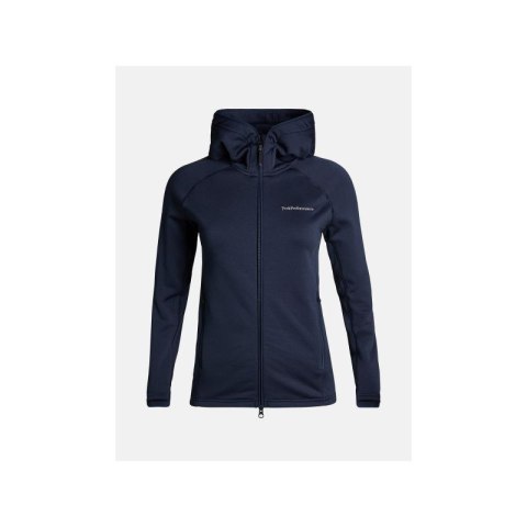 Bluza Peak Performance W Chill Light Zip Hood - granatowy