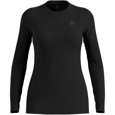Koszulka damska ODLO Merino 160 BL Top Crew Neck l/s roz. M Czarna